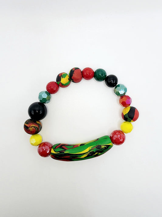 Arria | Polymer Clay African Continent Focal Piece