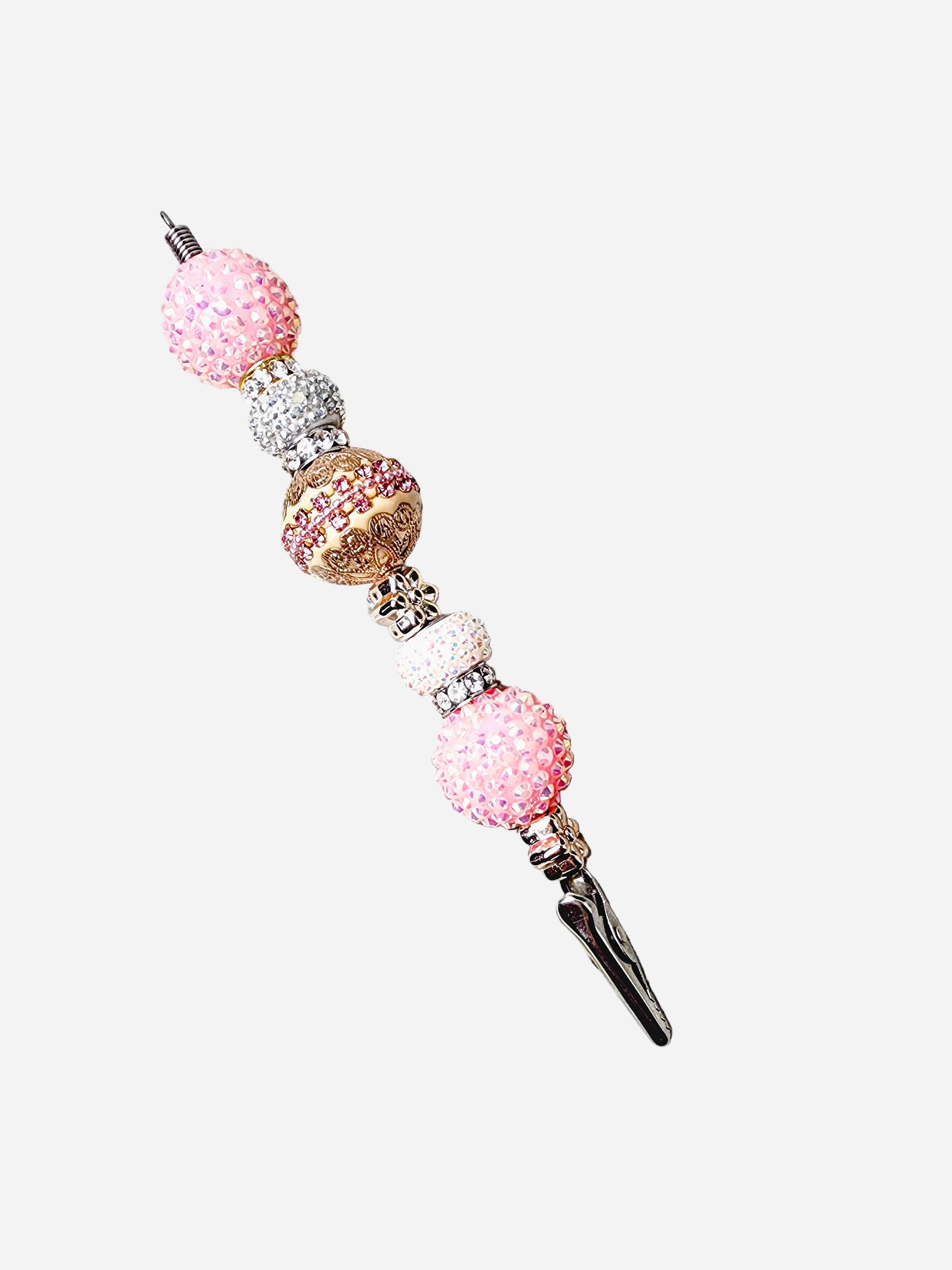 beaded clip tool for bracelets and cards