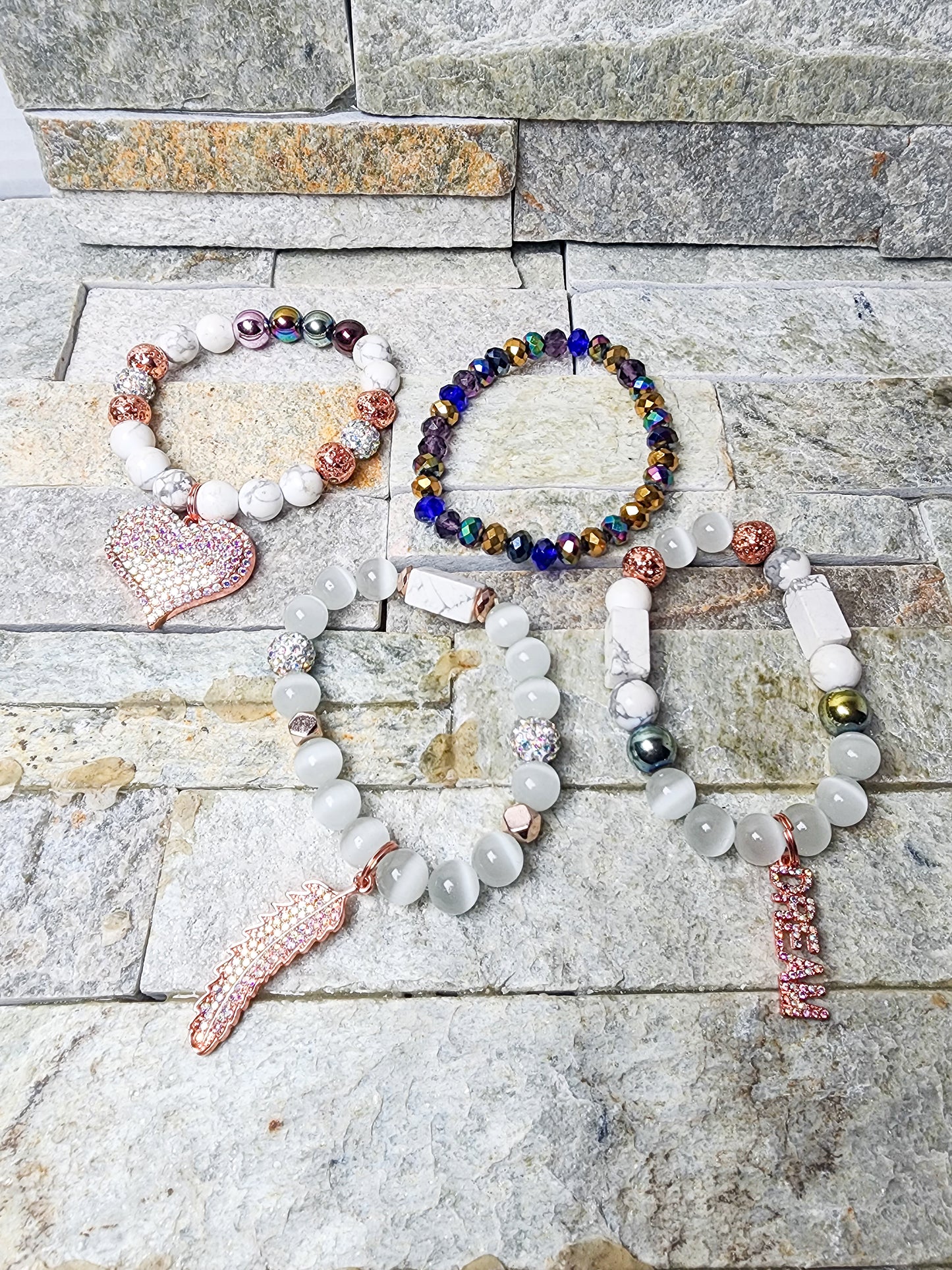 Purge Crystal Cascade: Ethereal Luminescence Bracelet