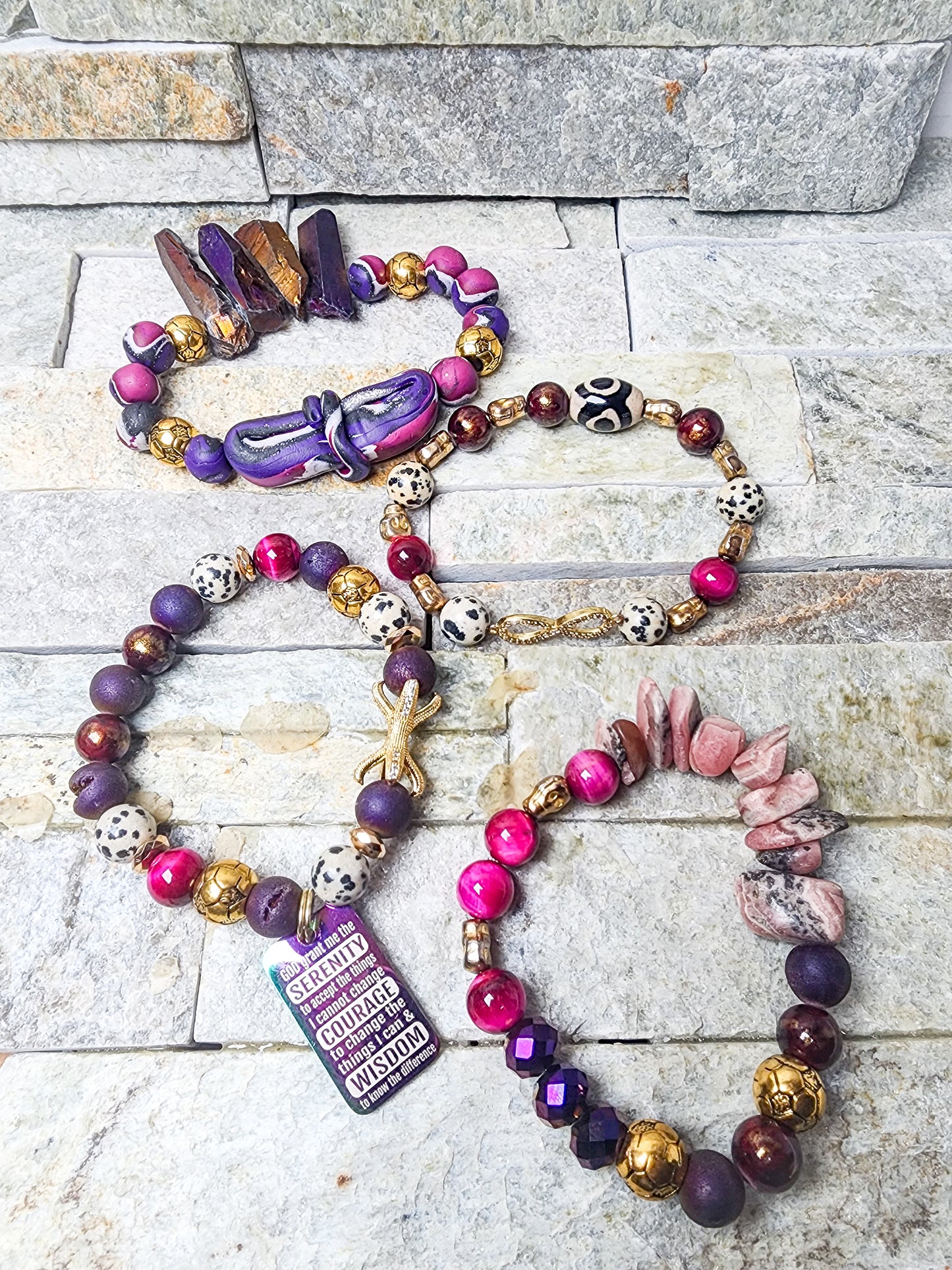 Serenity | Earth's Elegance in Bracelet Stacks