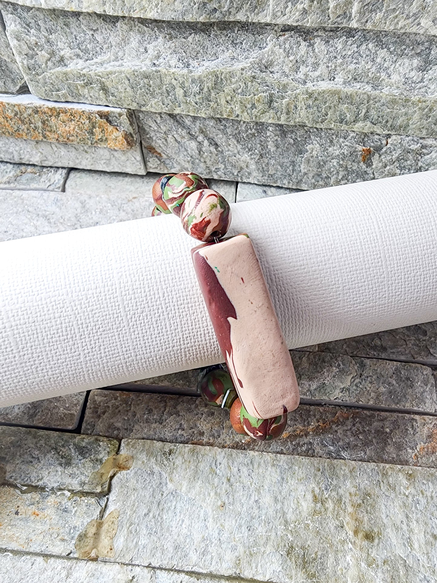 Time for Some Action | Handcrafted Polymer Clay Bracelets
