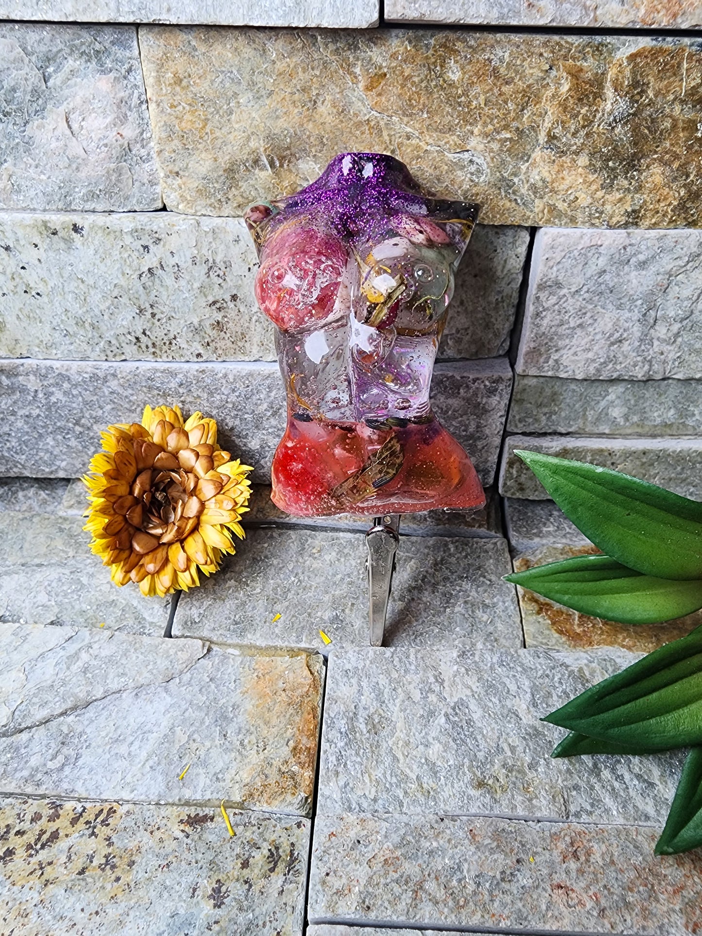 Andromeda | Goddess Glow UV Resin Nail Saver & Cardholder Clip