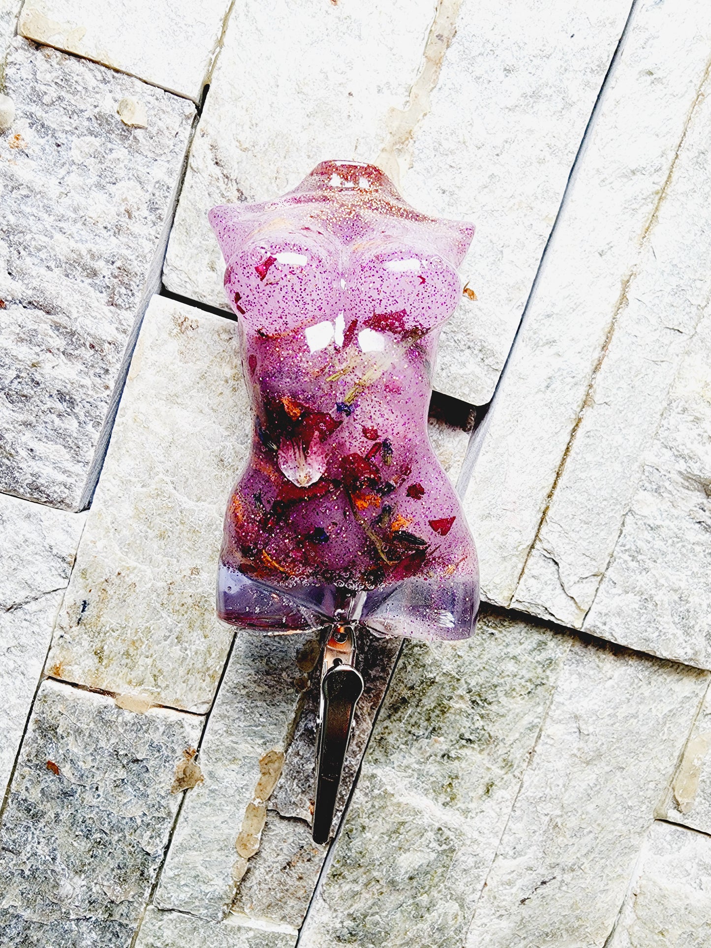 Andromeda | Goddess Glow UV Resin Nail Saver & Cardholder Clip
