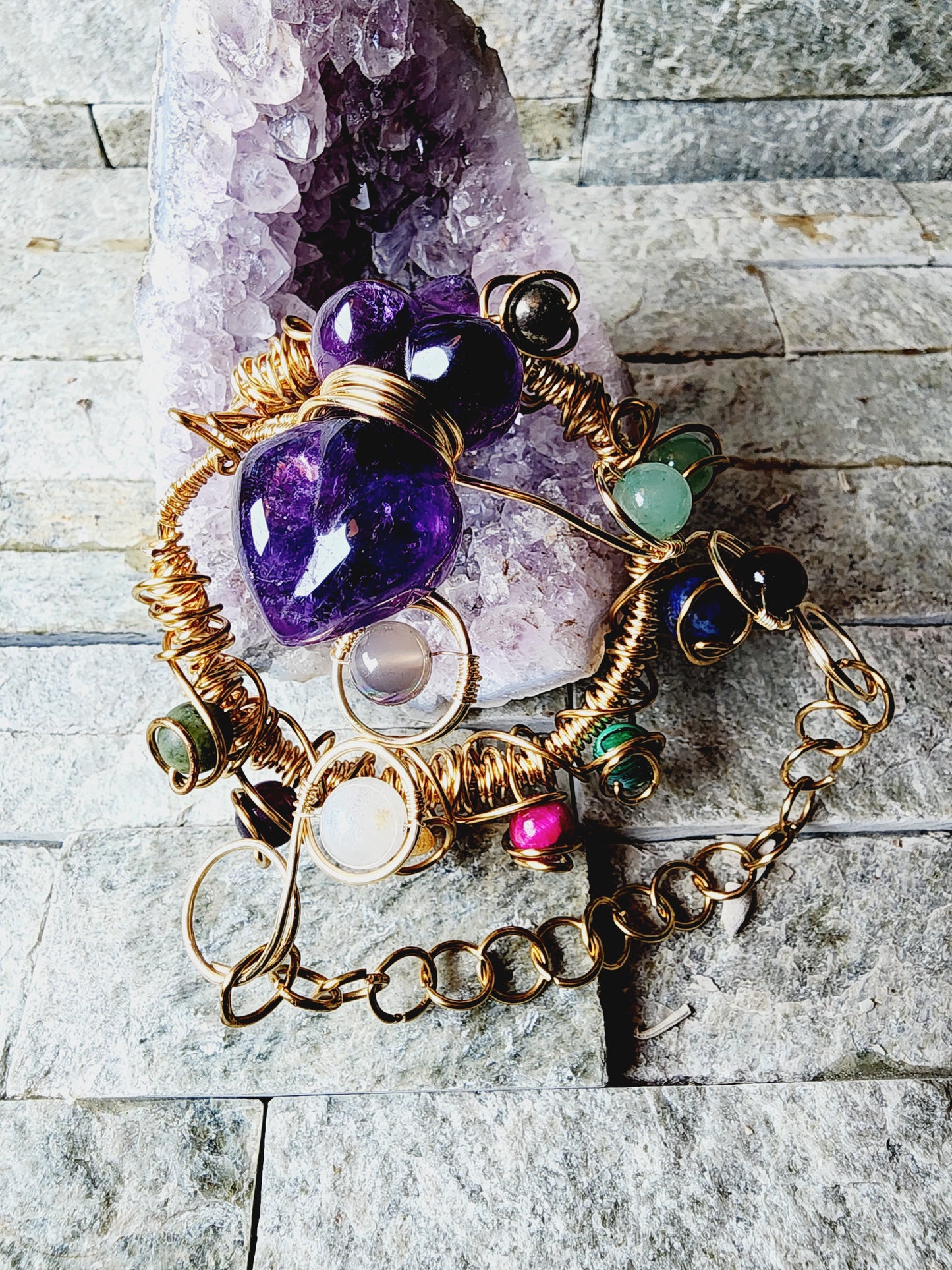 Indulgent Luxury Wire-Wrapped Bracelets