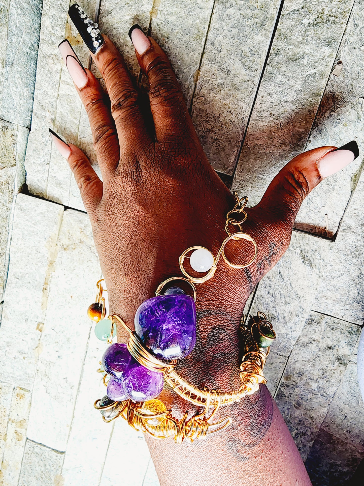 Indulgent Luxury Wire-Wrapped Bracelets