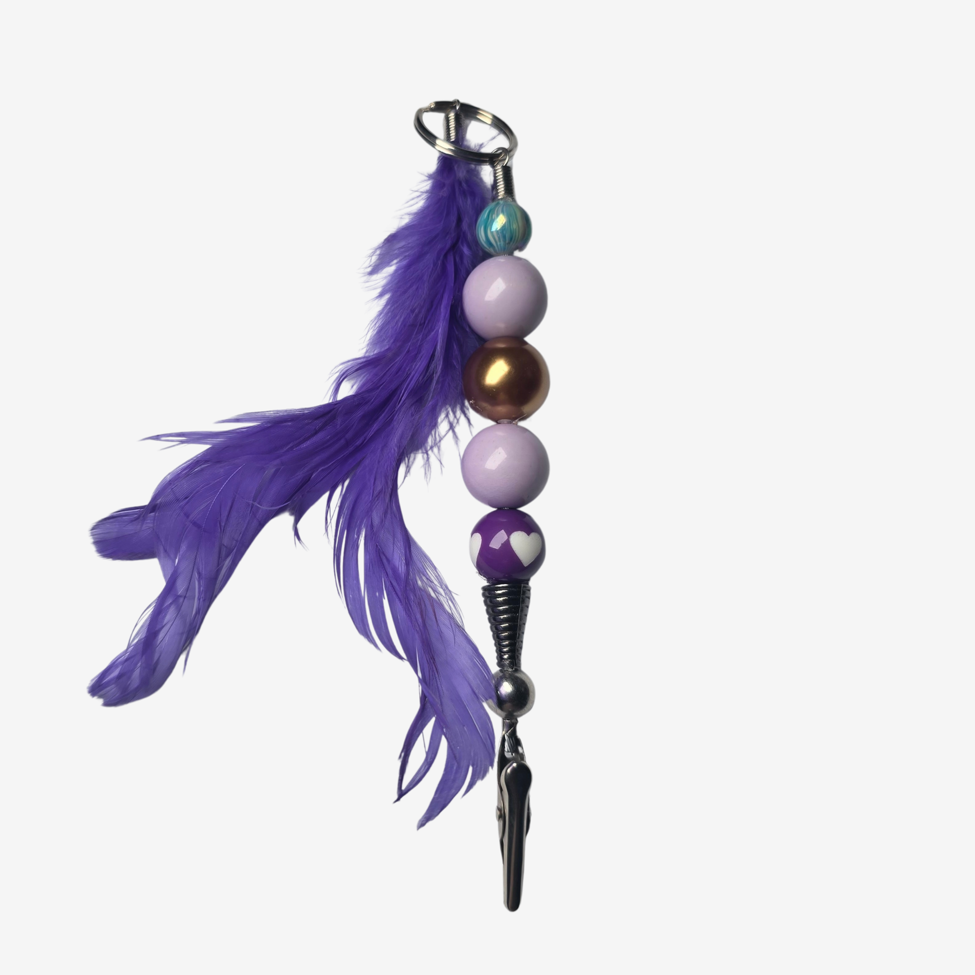 JvOR handmade Simplicity Clips with big-hole beads — unique, versatile card clip accessories featuring stylish, trendy beads in a variety of colors, shapes, and sizes for bold everyday style