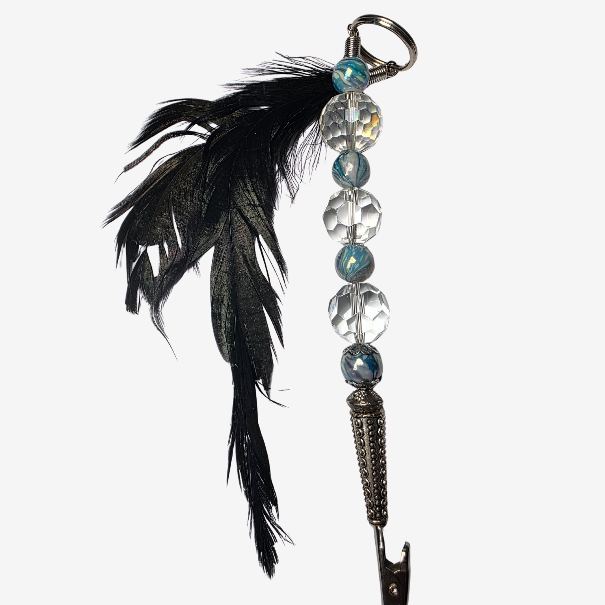 JvOR handmade Simplicity Clips with big-hole beads — unique, versatile card clip accessories featuring stylish, trendy beads in a variety of colors, shapes, and sizes for bold everyday style