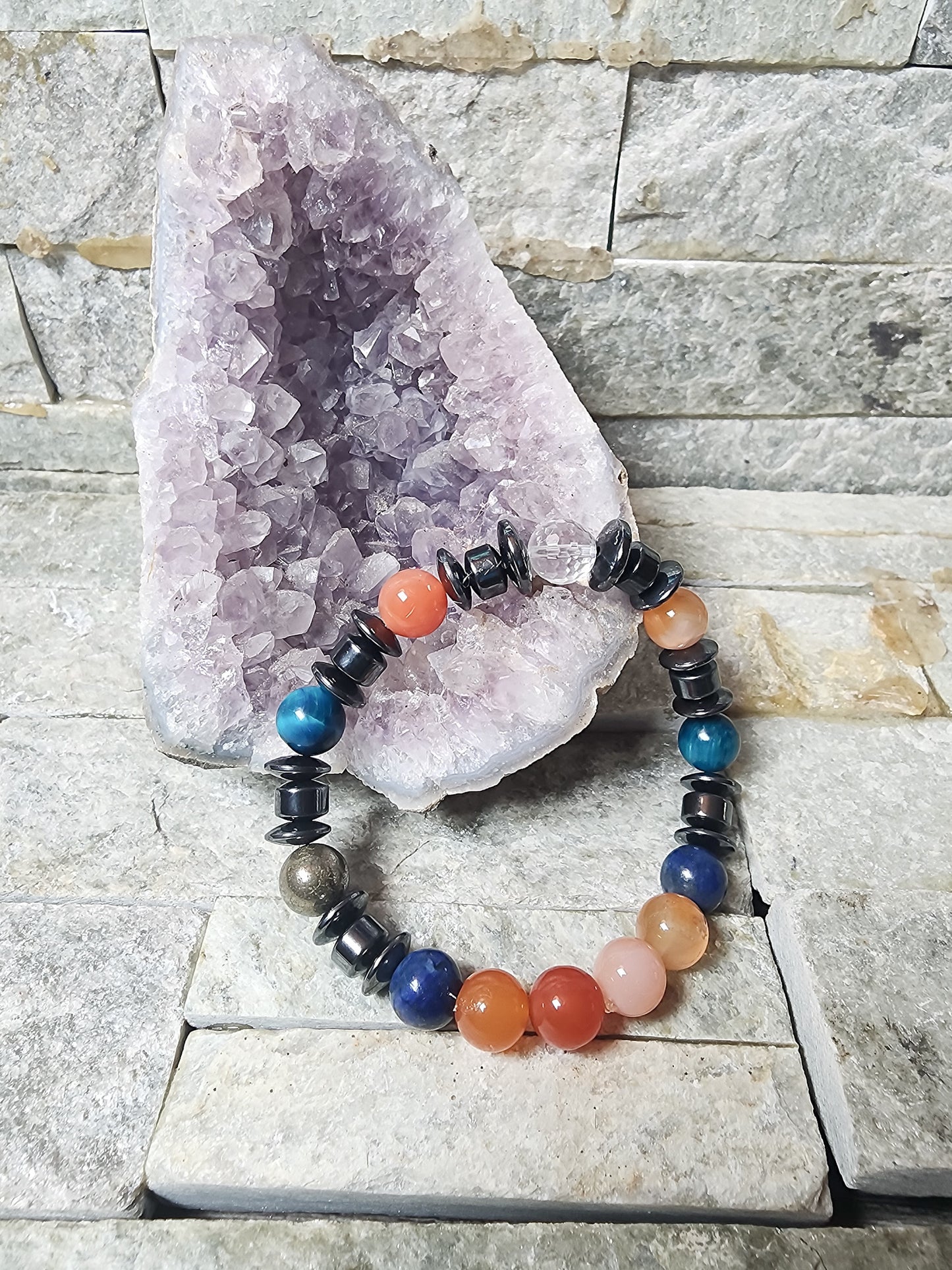 Crystal bracelet for intuition, confidence, focus, and manifestation – Visionary Force Bracelet
