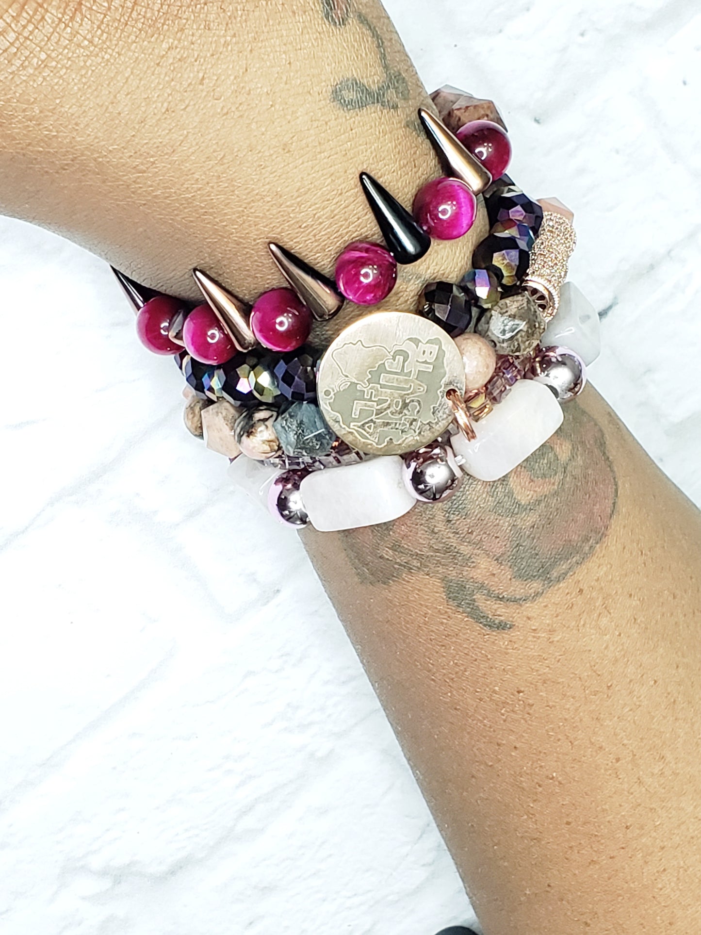 Ciprini Crystal Harmony Bracelet Stack