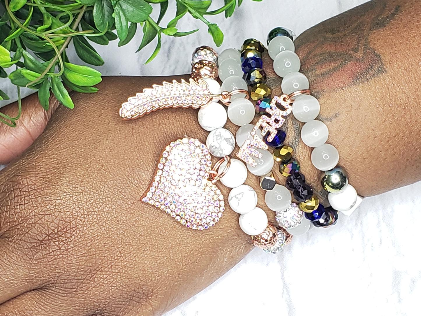 Purge Crystal Cascade: Ethereal Luminescence Bracelet
