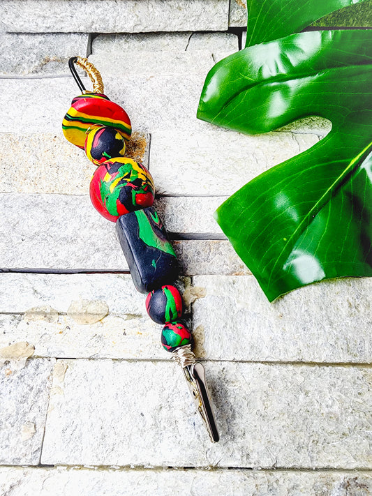 Solid | Afrocentric Polymer Clay Weed Clips