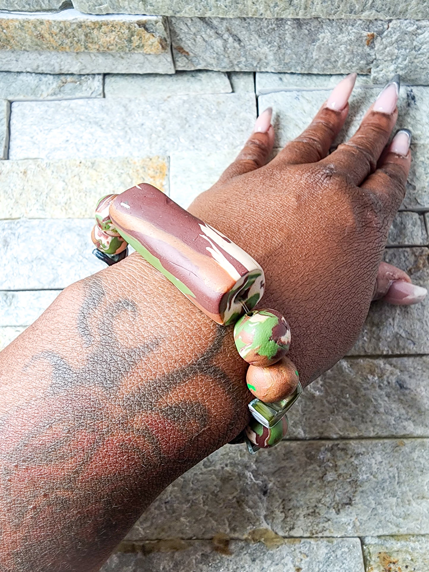 Time for Some Action | Handcrafted Polymer Clay Bracelets