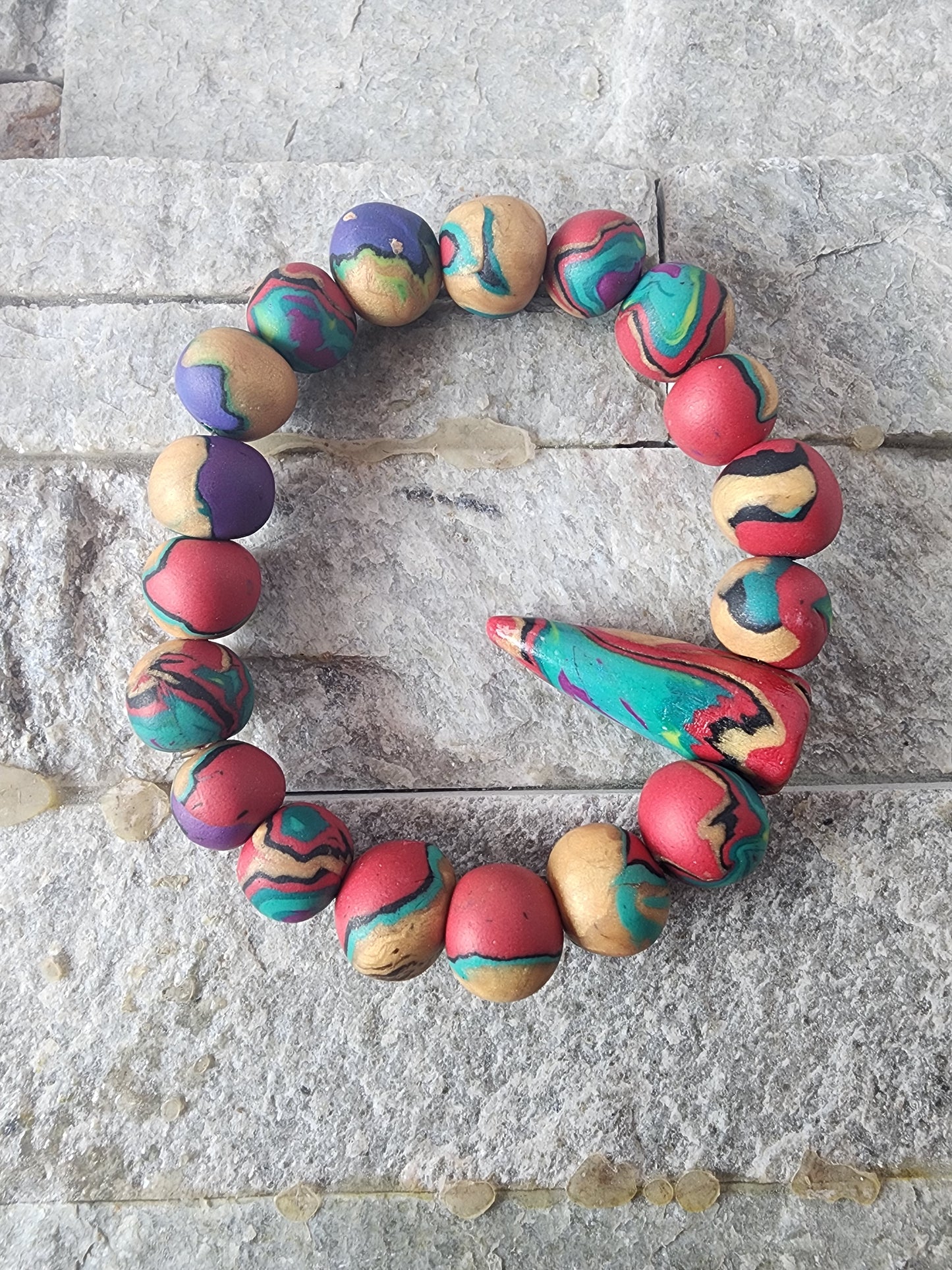 Aria | Unique Handcrafted Polymer Clay Bracelets: Daring Designs & Artisan Flair