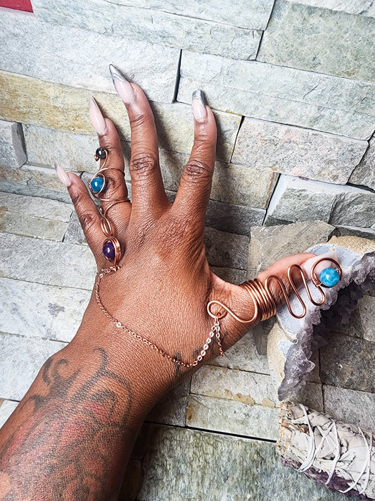 Amil | Copper & Crystal Rings: Functionality and Flair in Every Twist