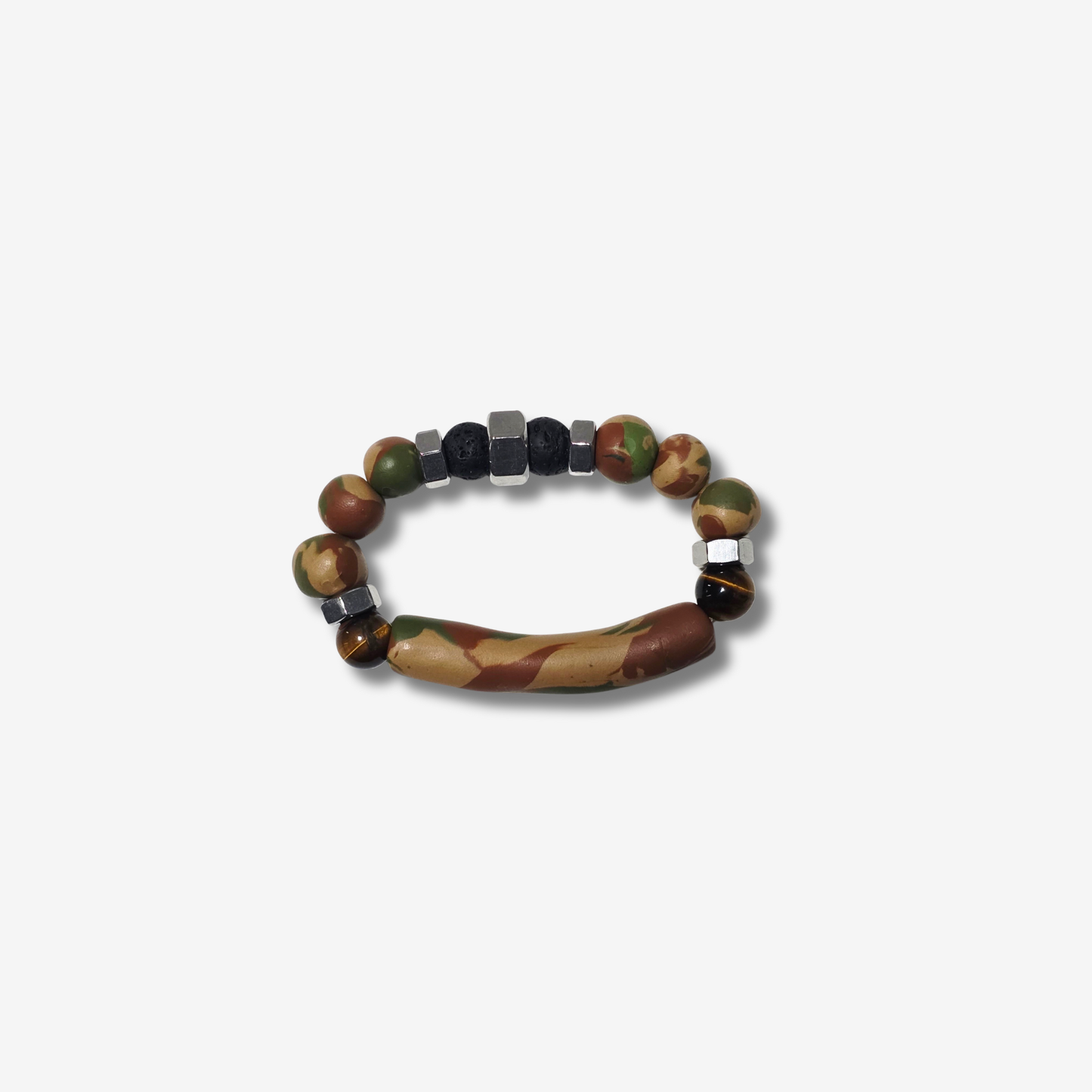Unisex lava stone bracelet handcrafted by JvOR