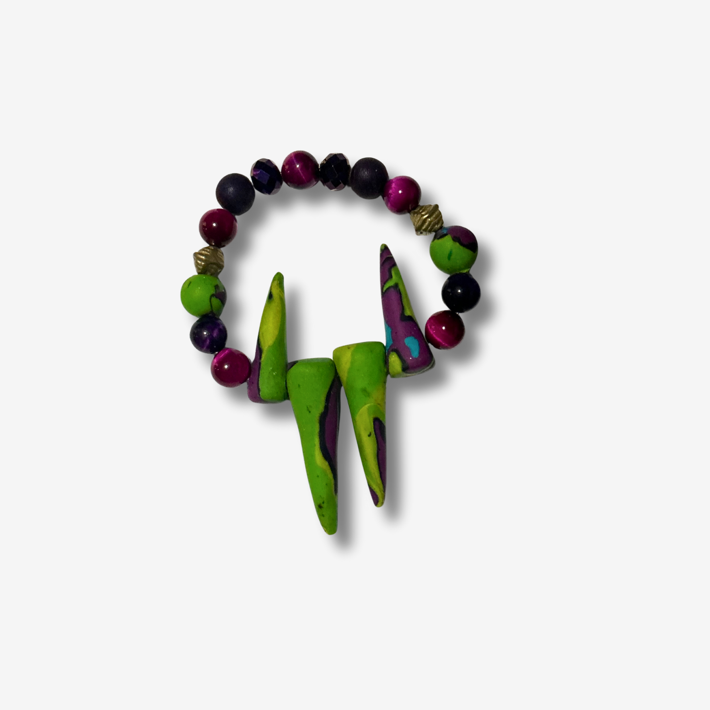 Worst Behavior | Gemstone-Infused Polymer Clay Bracelets