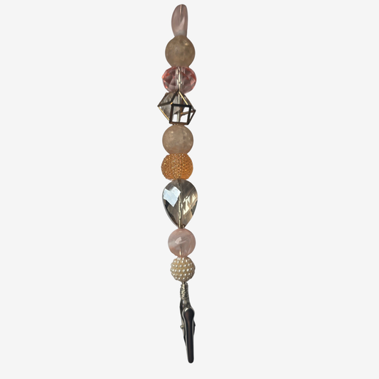 JvOR handmade Simplicity Clips with big-hole beads — unique, versatile card clip accessories featuring stylish, trendy beads in a variety of colors, shapes, and sizes for bold everyday style