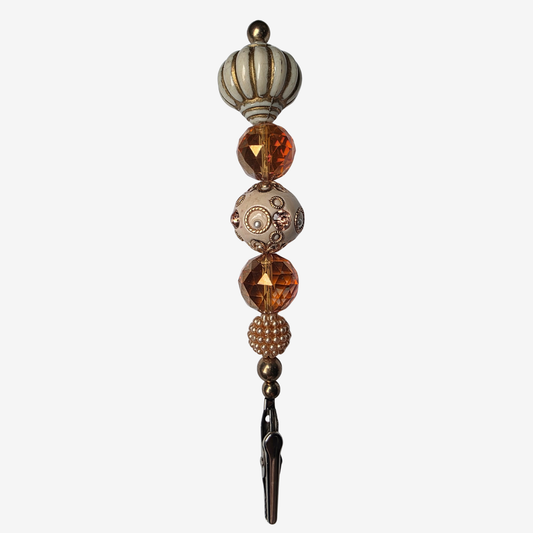 JvOR handmade Simplicity Clips with big-hole beads — unique, versatile card clip accessories featuring stylish, trendy beads in a variety of colors, shapes, and sizes for bold everyday style