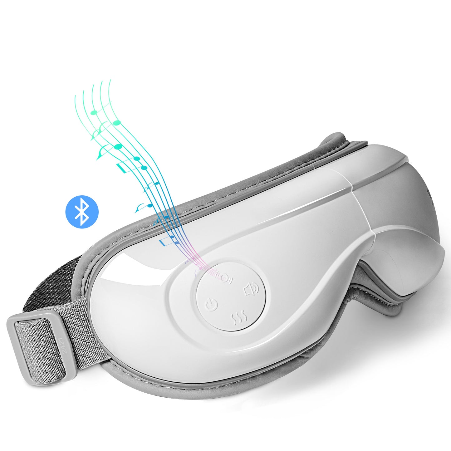 VEVOR Heated Eye Massager Eye Care Device 5 Modes Bluetooth Music 180 Foldable